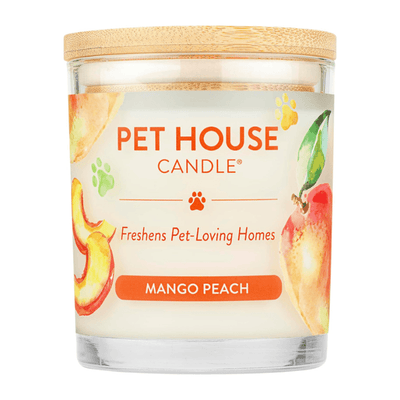 100% Plant-Based Wax Candle, Mango Peach - 8.5 oz - J & J Pet Club - Pet House