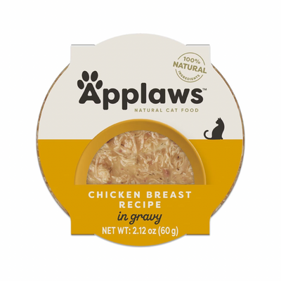 Side Dish Cat Treat - Grain Free Chicken Breast Recipe in Gravy - 2.12 oz cup