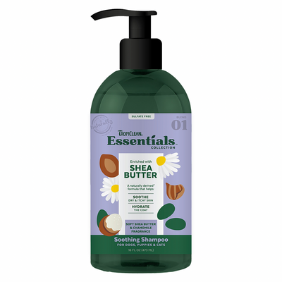 Shampooing pour animaux de compagnie - Essentials - Shea Butter Ashing - 16 oz