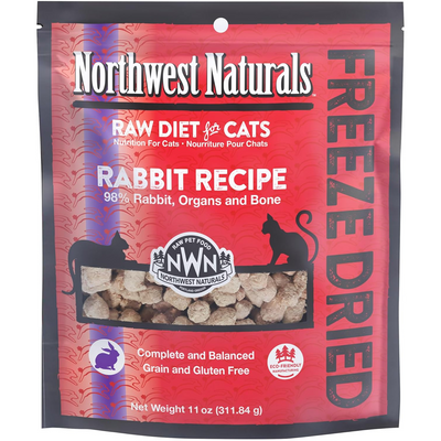 Aliments aux chats lyophilisés - Régime cru - Rabbit Anubules - 11 oz