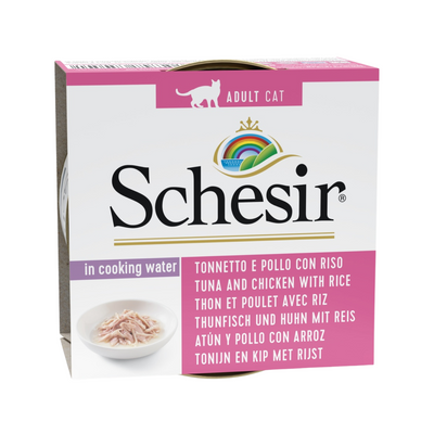 猫咪配菜罐头 - 原汤系列 - 金枪鱼鸡肉大米 - 85克