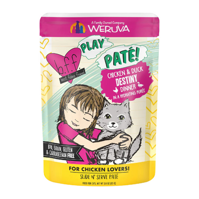 Wet Cat Food - BFF PLAY SNS Paté - Destiny - Chicken & Duck Dinner in a Hydrating Purée