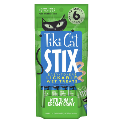 猫咪零食 - STIX - 丝滑肉泥猫条 - 金枪鱼慕斯 - 0.5盎司 x 6