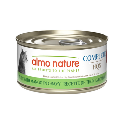 Canned Cat Food - Complete HQS - Tuna Recipe with Mango in Gravy - Adult