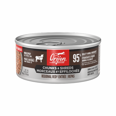 Canned Cat Food - CHUNKS & SHREDS - Regional Red Entrée