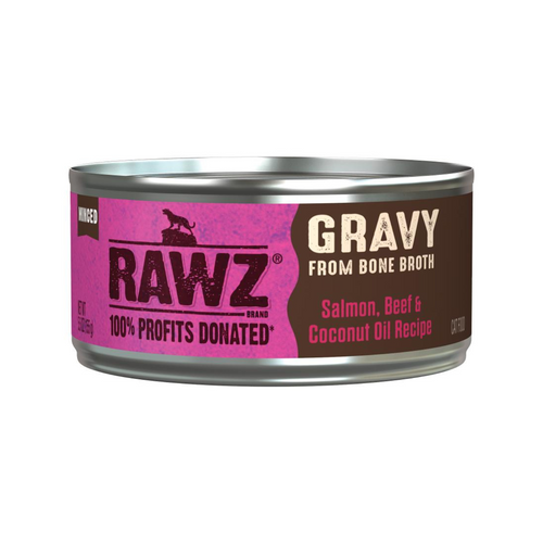 Canned Cat Food - Gravy - Minced Salmon, Beef & Coconut Oil