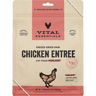 Freeze Dried Cat Food - Chicken Entree - Mini Nibs