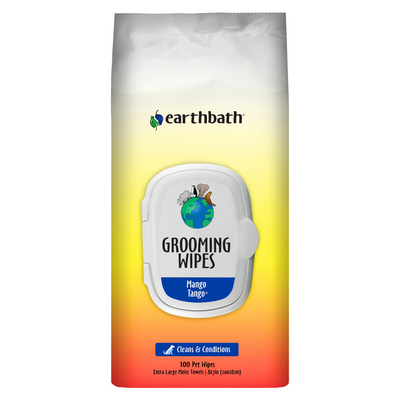 Lingettes de toilettage pour animaux de compagnie - tango de mangue - 100 cts