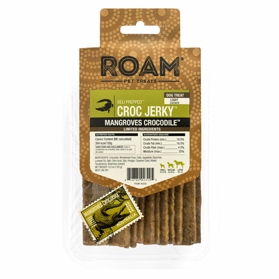 Jerky Dog Treat - MANGROVES CROCODILE - Croc Jerky - 142 g
