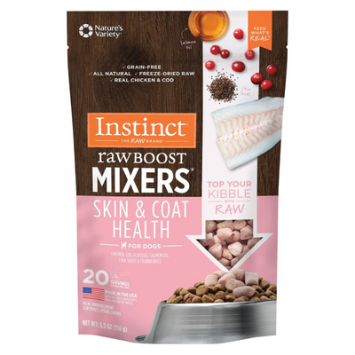 Freeze Dried Dog Food Topper - RAW BOOST MIXERS - Skin & Coat Health
