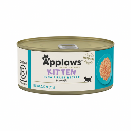 Canned Cat Treat - KITTEN - Tuna Fillet in Broth - 2.47 oz