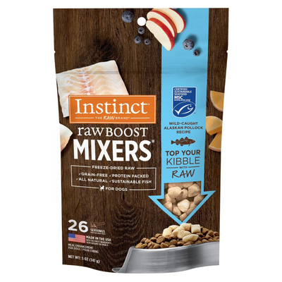 Freeze Dried Dog Food Topper - RAW BOOST MIXERS - Wild Caught Alaskan Pollock Recipe