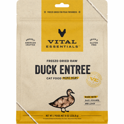 Freeze Dried Cat Food - Duck Entree - Mini Nibs