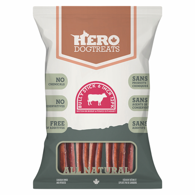 Dog Chewing Treat - 6" Bully Stick