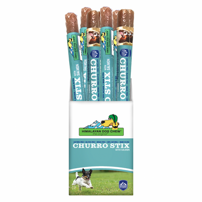 Himalayan Dog Chew - 10" Churro Stix with Salmon
