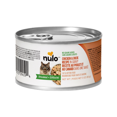 Canned Cat Food - Shredded Chicken & Duck Recipe in Gravy