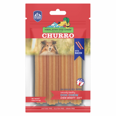 Himalayan Dog Chew - Churro with Bacon