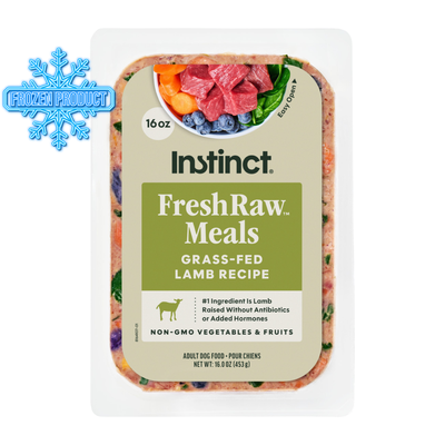 Frozen Raw Dog Food - FreshRaw Meals - Grass Fed Lamb Recipe - Adult