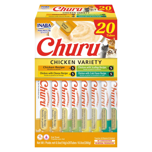 Creamy Cat Treat - CHURU - 20 ct Chicken Variety Box