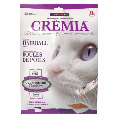 Lickable Cat Treat - Crèmia - Hairball - Duck Puree