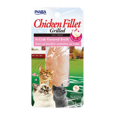 Cat Treat - GRILLED CHICKEN - Crab Flavored Broth