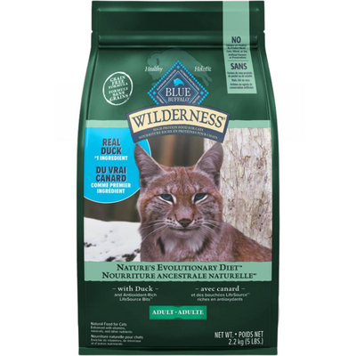 Dry Cat Food - BLUE Wilderness - Duck Recipe - Adult
