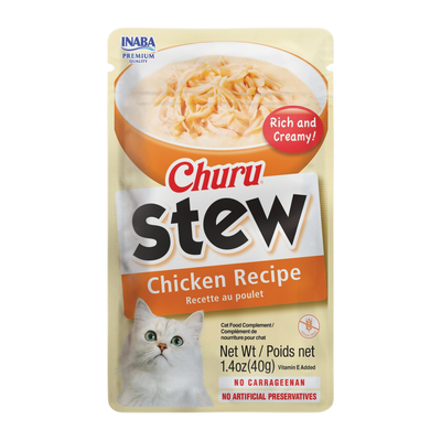 Complément de nourriture pour chats - Churu Stew - Recette de poulet - 1,4 oz pochette