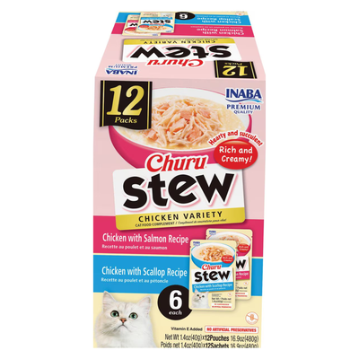 Side Dish Cat Treat - CHURU Stew - Chicken Variety