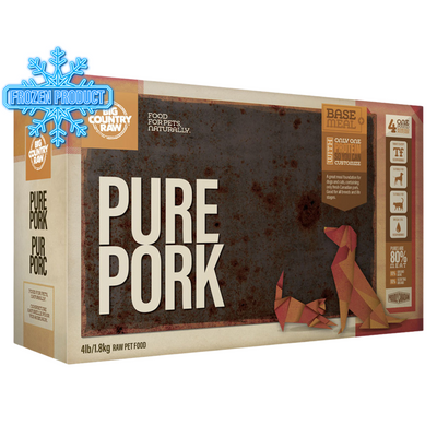 Dîner gelé - Pure Formules - Carton de porc pur - 4 x 1 lb