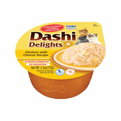 Side Dish Cat Treat - DASHI DELIGHTS - Chicken with Cheese Recipe