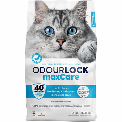 Clumping Cat Litter - OdourLock - maxCare Unscented