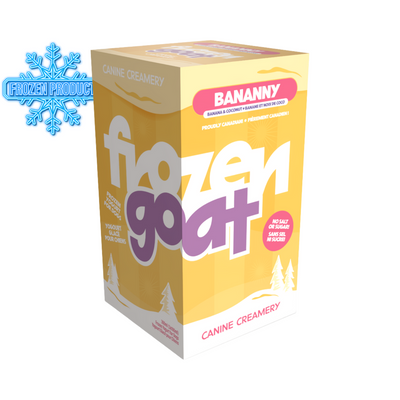 Frozen Dog Treat - Creamery Goat Yogurt - Bananny