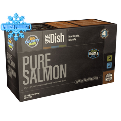 Plat latéral cru - Carton de saumon pur - 4 x 1 lb