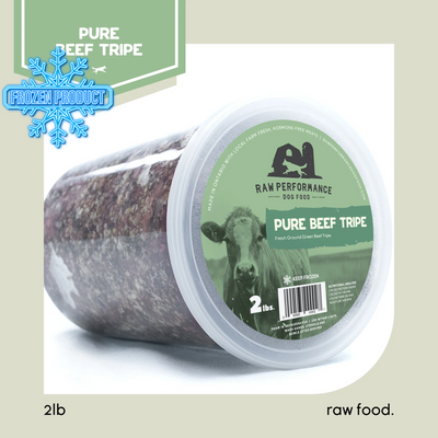 Frozen Raw Food Topper - Pure Beef Tripe