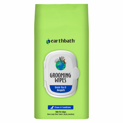 Lingettes de toilettage pour animaux de compagnie - Thé vert et Awapuhi