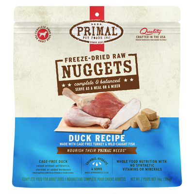 Freeze Dried Dog Food - Duck Dinner Nuggets - Adult