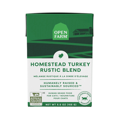 Wet Cat Food - Homestead Turkey Rustic Blend - 5.5 oz - J & J Pet Club - Open Farm