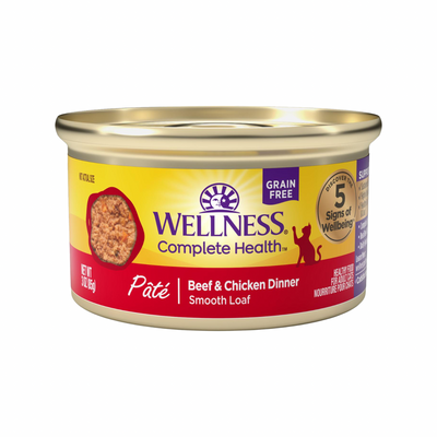 Canned Cat Food - COMPLETE HEALTH - Pâté - Beef & Chicken Dinner - Adult