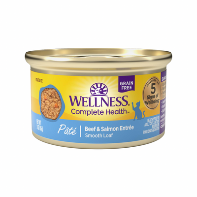 Nourriture pour chats en conserve - Santé complète - Pâté - Boeuf & Salmon Entrée