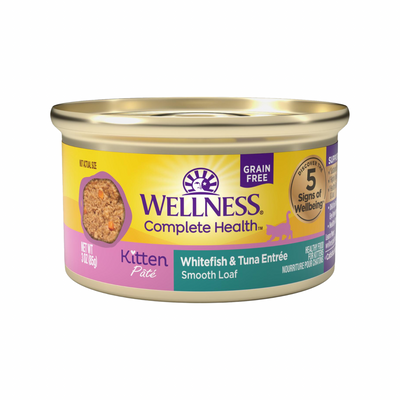 Nourriture pour chats en conserve - Santé complète - Kitten Plesté - Fish blanc et thon Entrée