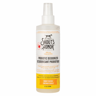 Probiotic Deodorizer For Dogs & Cats - Fragrance Honeysuckle - 8 oz