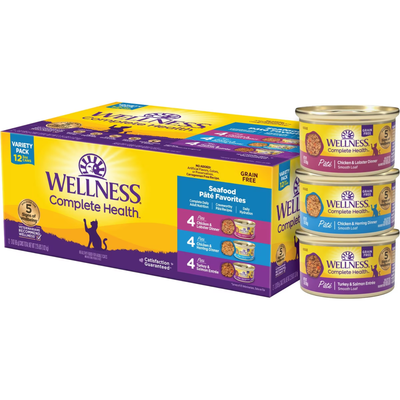 Canned Cat Food - COMPLETE HEALTH - Variety Pack - Seafood Pâté Favorites - Adult