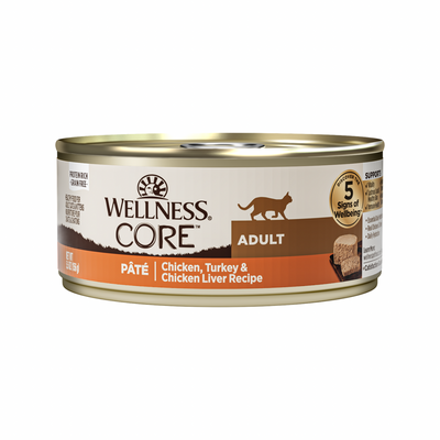Nourriture pour chats en conserve - Core - Pâté classique - Recette de foie de poulet, de dinde et de poulet - 5,5 oz