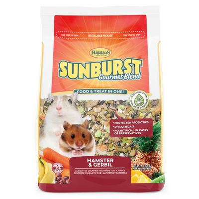 Hamster & Gerbil Food & Treat in One - SUNBURST - Gourmet Blend - 2.5 lb
