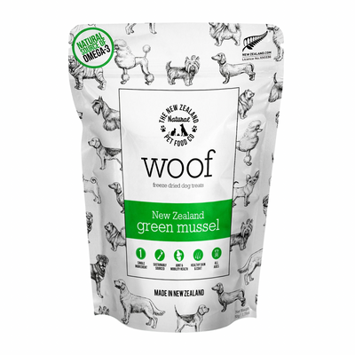 Freeze Dried Dog Treat - Woof - New Zealand Green Mussel