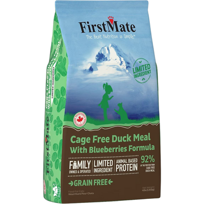 Dry Cat Food - Limited Ingredient - Cage Free Duck Meal & Blueberries