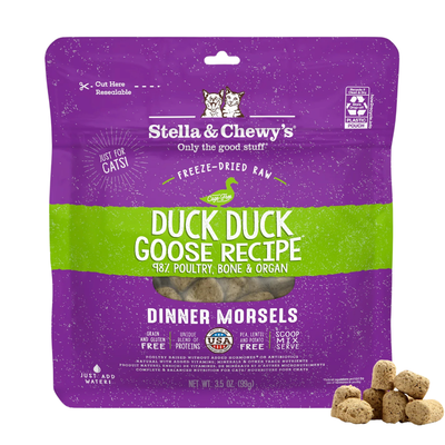 Freeze Dried Cat Food - Duck Duck Goose - Dinner Morsels