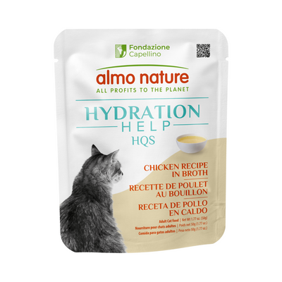Wet Cat Food - Hydration Help HQS - Chicken Recipe in Broth - Adult