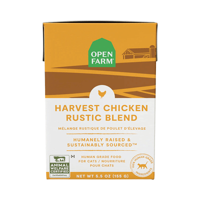 Wet Cat Food - Harvest Chicken Rustic Blend - 5.5 oz - J & J Pet Club - Open Farm