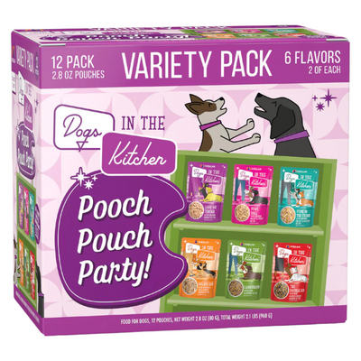 Wet Dog Food - Dogs in the Kitchen - Pooch Pouch Party! - Variety Pack